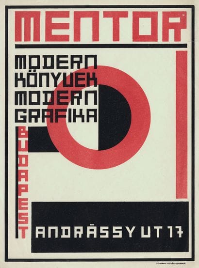 [ADVERTISING POSTER]. MENTOR BOOKSTORE/GALLERY....