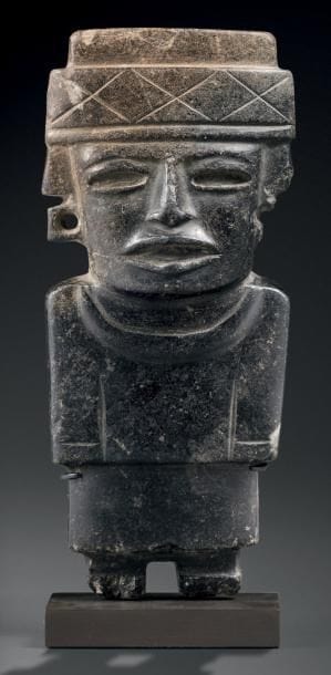 BELLE STATUETTE ANTHROPOMORPHE Culture Teotihuacan,...
