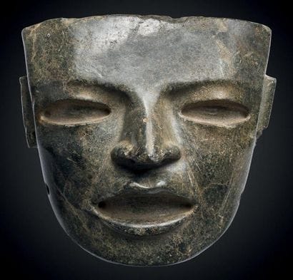 MASQUE FUNÉRAIRE Culture Teotihuacan, vallée...