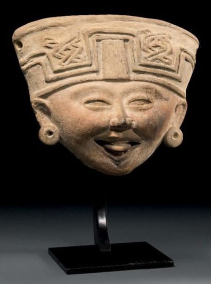TÊTE DE STATUETTE Culture Veracruz, Côte...