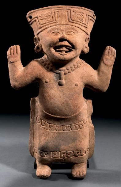 STATUETTE DE TYPE «SOURIANT» Culture Veracruz,...