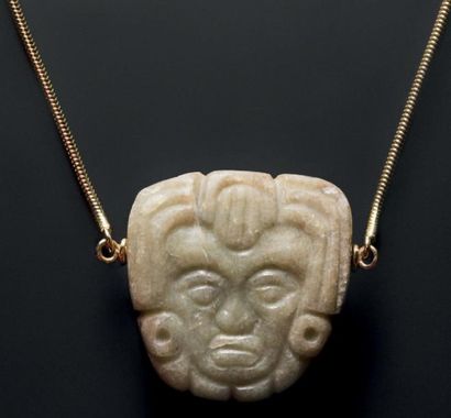 PENDENTIF ANTHROPOMORPHE Culture Maya, Mexique...