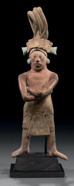 STATUETTE ANTHROPOMORPHE Culture Maya, île...