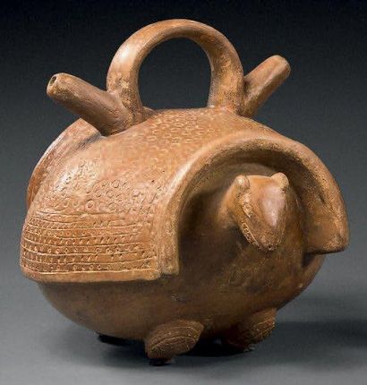 VASE EN FORME DE TATOU Culture Calima, Rio...
