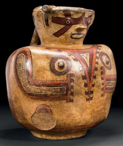 VASE ANTHROPOMORPHE Culture Coclé, Panama...