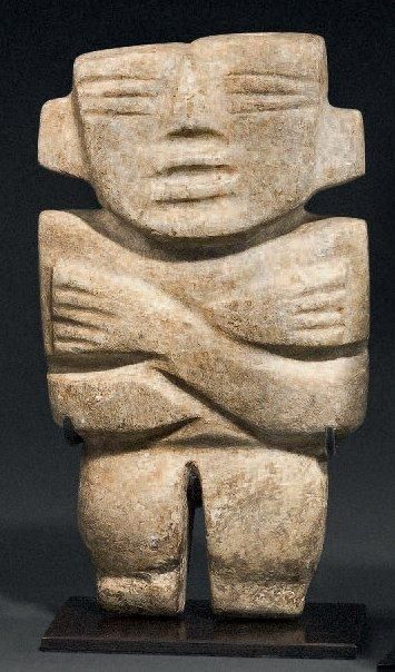 STATUETTE ANTHROPOMORPHE Culture Chontal,...