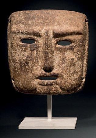 MASQUE FUNÉRAIRE Culture Chontal, État du...
