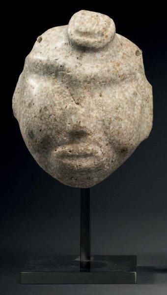 MASQUE ANTHROPOMORPHE Culture Chontal, État...