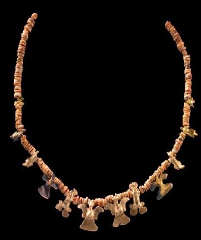COLLIER ET PENDENTIF Culture Coclé, Panama...
