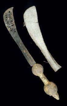 EPÉE D'APPARAT BAOULE, Côte d'Ivoire Bois,...