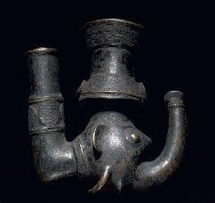 FOURNEAU DE PIPE BAMILEKE, Cameroun Alliage...