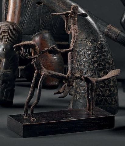 CAVALIER BAMBARA, Mali Fer H. 16 cm - L....