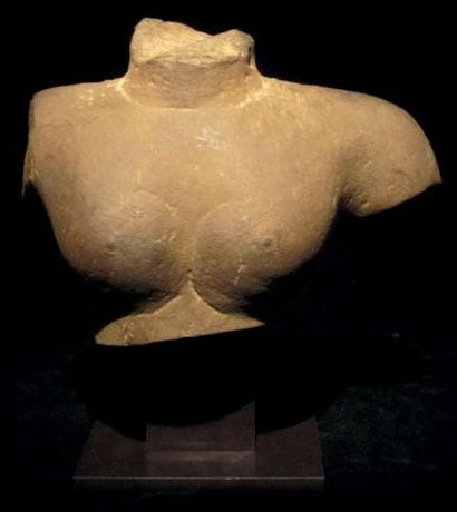 TORSE FEMININ Art Khmer, Cambodge, époque...