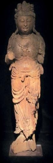 STATUETTE Chine, style des Song Bois érodé...