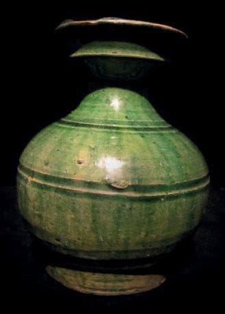VASE À COL ÉVASÉ Chine Céramique à couverte...