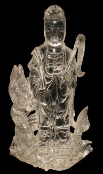 PERSONNAGE FÉMININ Chine Cristal de roche...
