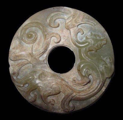 DISQUE BI Chine Jade D. 7 cm