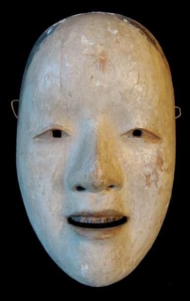 MASQUE DE NÔ, du type jeune fille Japon XVIIIe...
