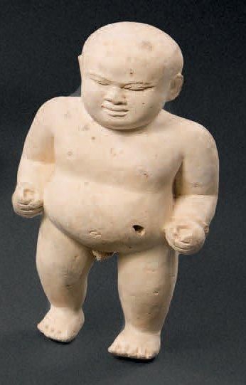 STATUETTE DE PERSONNAGE MASCULIN DEBOUT Indonésie,...