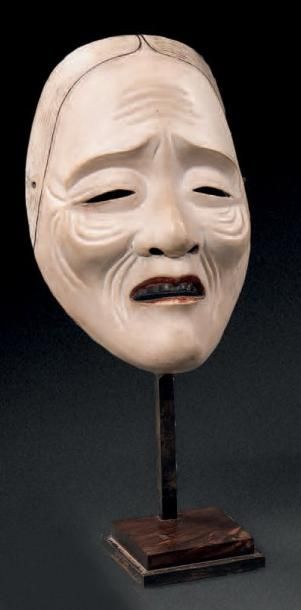 MASQUE DE NÔ DU TYPE UBA, LA VIEILLE FEMME...