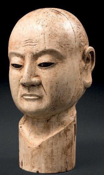 TÊTE DE MOINE JAPON - Epoque KAMAKURA (1185...
