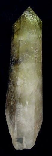 POINTE EN QUARTZ CITRIN L. 48 cm
