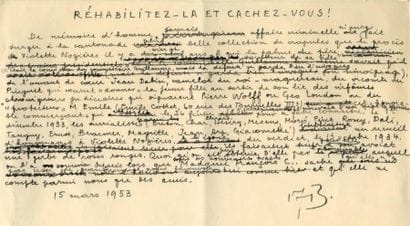 BRETON André
RÉHABILITEZ-LA ET CACHEZ-VOUS!...