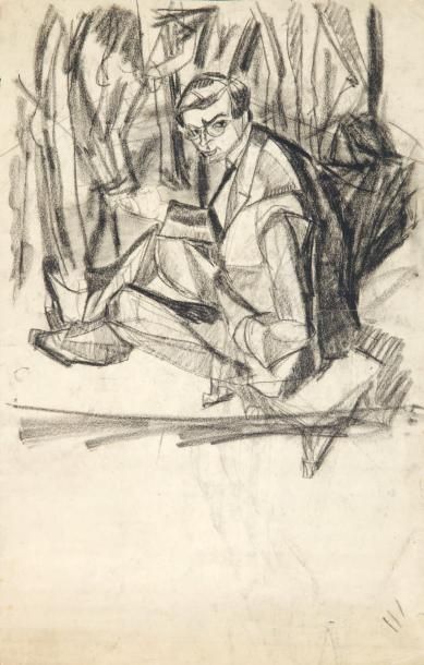 JANCO Marcel
PORTRAIT DE TRISTAN TZARA. DESSIN...