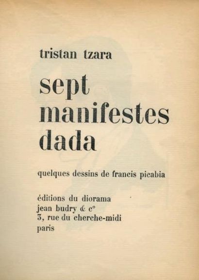 [DADA]
TZARA Tristan. 7 MANIFESTES DADA....