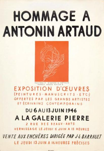 ARTAUD Antonin
HOMMAGE À ANTONIN ARTAUD....