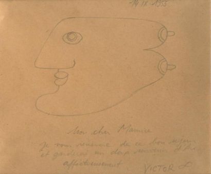 BRAUNER Victor
DESSIN ORIGINAL AU CRAYON...