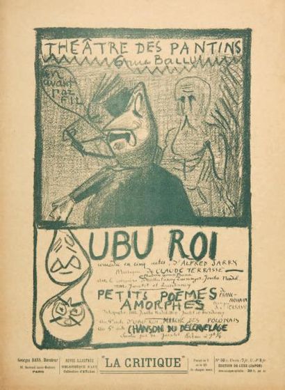 JARRY Alfred
AFFICHE-PROGRAMME D'UBU ROI...