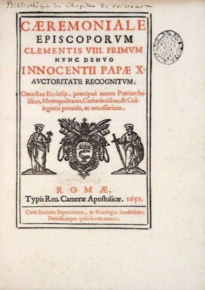 CEREMONIALE EPISCOPORUM Clementis VIII Primum...