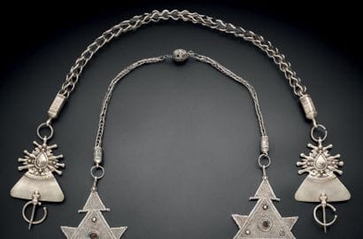 PARURE PECTORALE Aït Seddrate, Sarhro Argent...