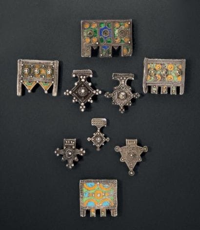 PENDENTIFS Bani/ Anti-Atlas Argent et émaux...