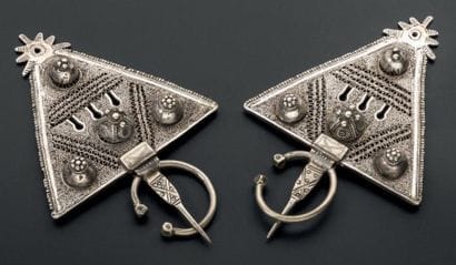 PAIRE DE FIBULES Tindouf, Algérie Argent...