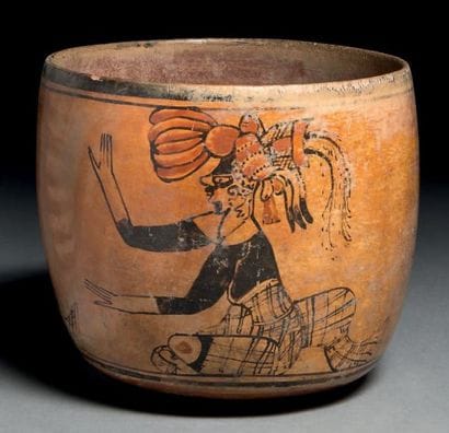 VASE À DÉCOR PEINT Culture Maya, région du...