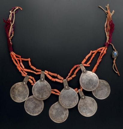 COLLIER À DEUX RANGS Ahl Massa, Côte Atlantique...