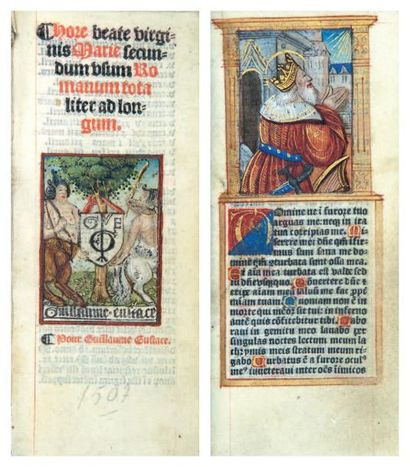 HEURES. - Hore beate virginis Marie secundum...