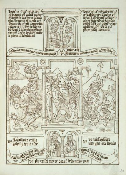 BIBLIA PAUPERUM. S.l.n.d. [Paris, milieu...