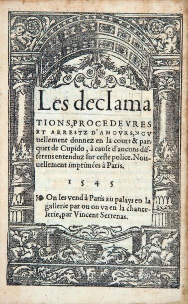 MARTIAL D'AUVERGNE
Les declamations, procedeures...