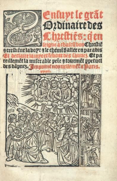 ORDINAIRE DES CHRÉTIENS. (S)Ensuyt le grat...