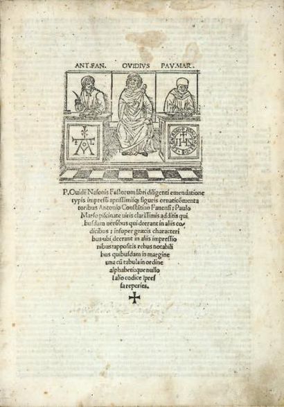 OVIDE
P. Ovidii Nasonis Fastorum libri [...]....