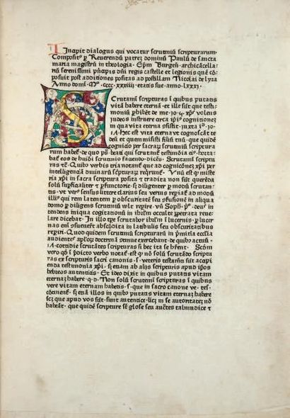 PAULUS DE SANCTA MARIA
Incipit dialogus qui...