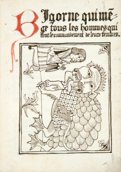 [BIGORNE]. (B)Igorne qui mége tous les hommes...