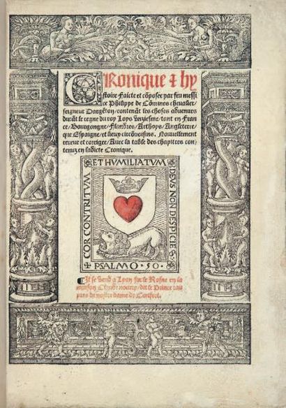 COMMINES (Philippe de)
(C)Ronique & hystoire...