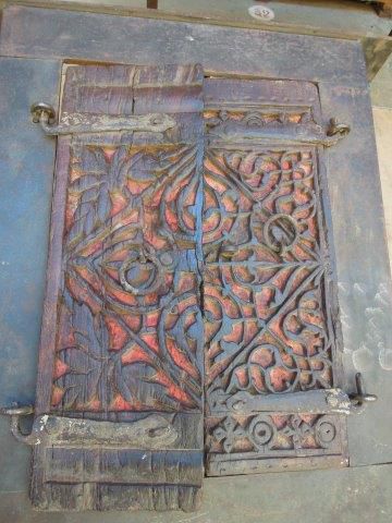 Porte d'autel
Inde Bois polychrome et mé...