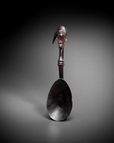 CUILLER GOURO, CÔTE D'IVOIRE Bois à patine...