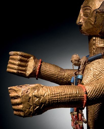 IMPORTANTE STATUE, AKYE, CÔTE D’IVOIRE
Bois...