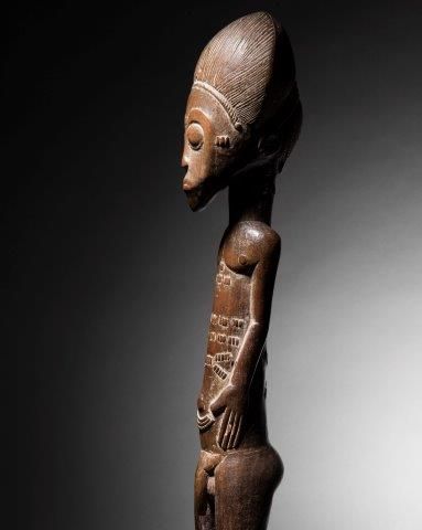 STATUE MASCULINE BAOULÉ, ATELIER DU MAÎTRE...